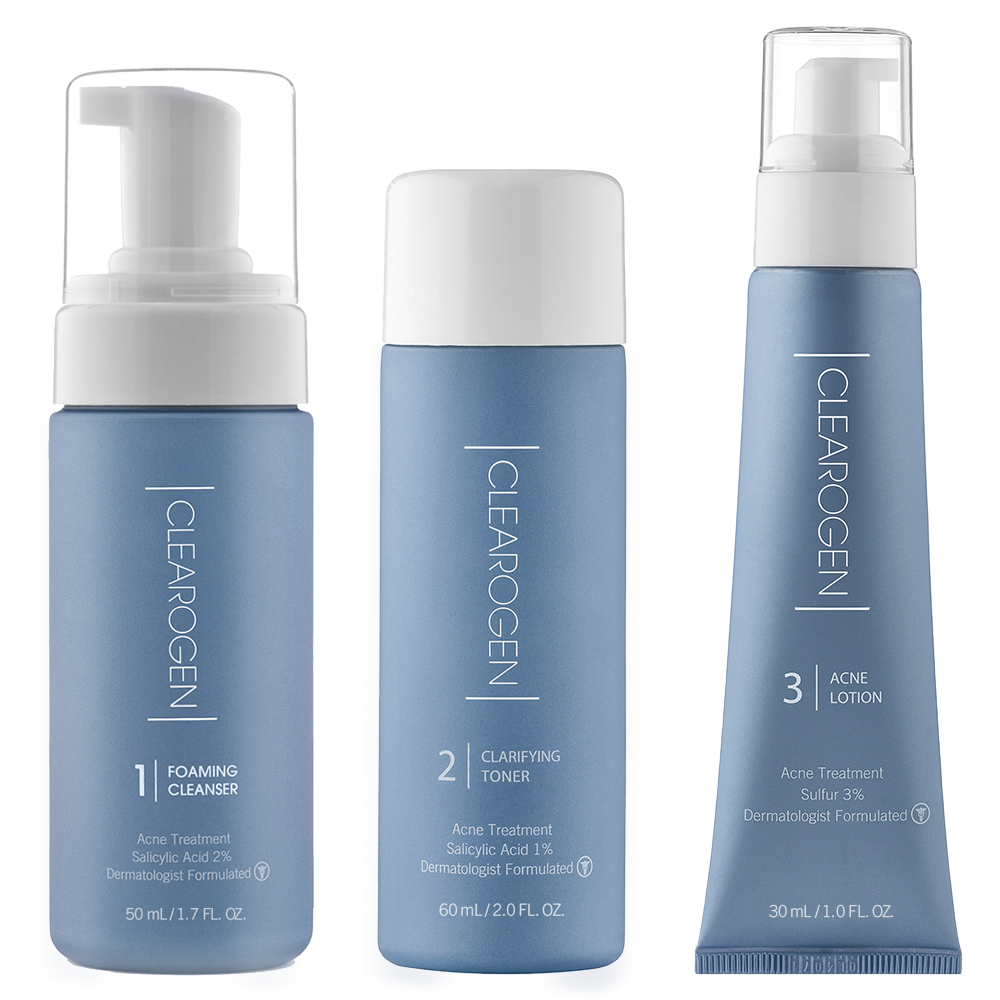 30-Day Sensitive Skin Acne Clearing 3 Step Treatment with Salicylic Acid