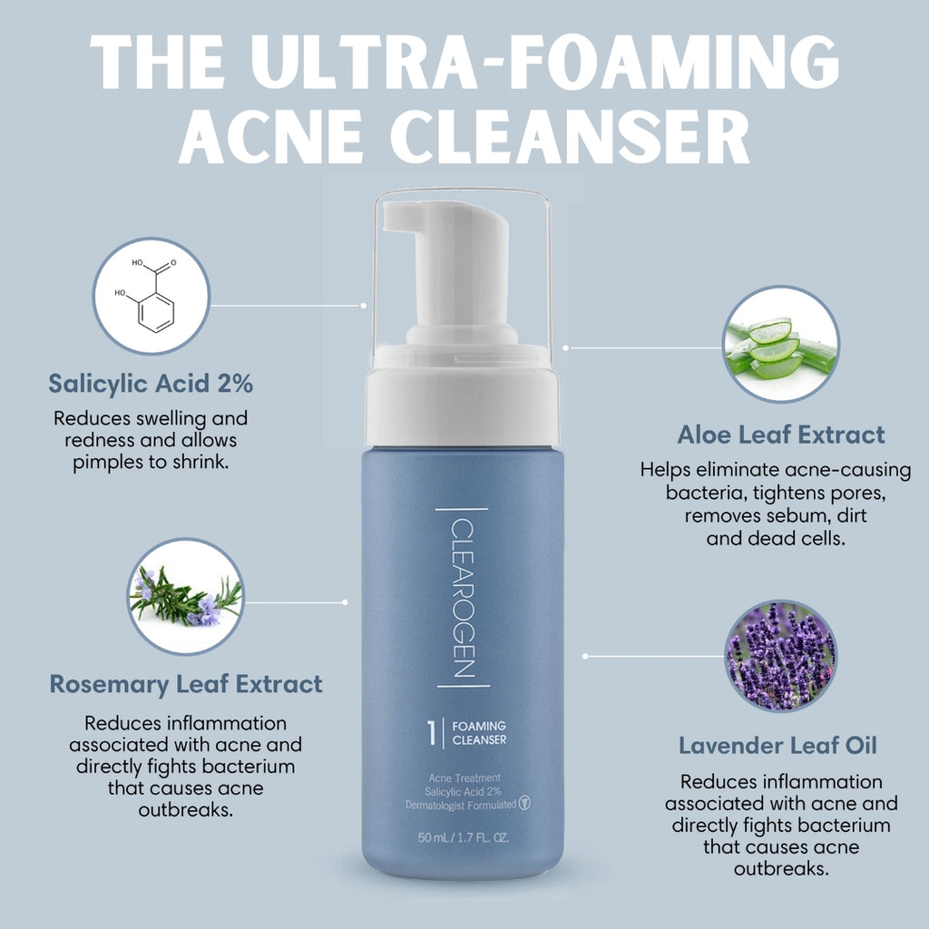 30 Day Acne Foaming Cleanser - Clearogen